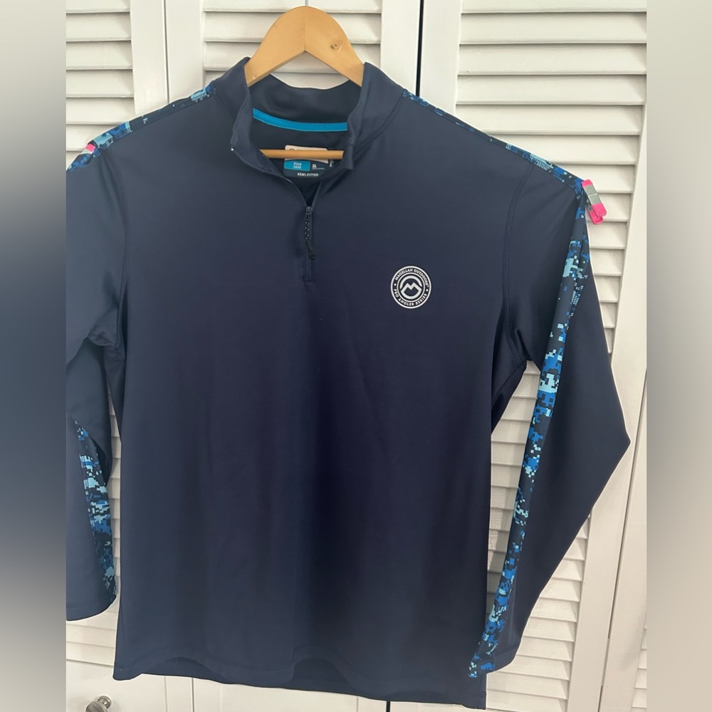 Magellan Outdoors Dark Blue Semi-Fitted Pullover